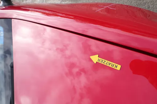 Skoda Fabia 6Y Motorhaube Klappe vorne rot LF3K vorn     (OHNEgrill!) (171940)
