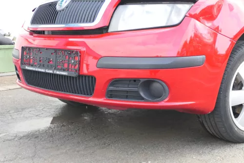 Skoda Fabia 6Y Stoßstange Stoßfänger vorne rot LF3K 2004-2008 - Facelift (171943)