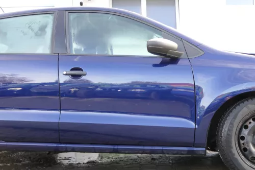 VW Polo 6R 6C Tür vorne rechts Beifahrertür 4/5-Türer blau LD5Q -ohne Anbauteile