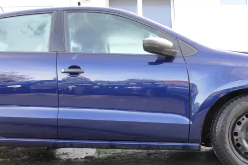 VW Polo 6R 6C Tür vorne rechts Beifahrertür 4/5-Türer blau LD5Q -ohne Anbauteile (172358)