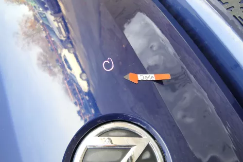 VW Polo 6R 6C Heckklappe Kofferraumklappe Klappe Scheibe blau LD5Q OHNEAnbauteil (172374)