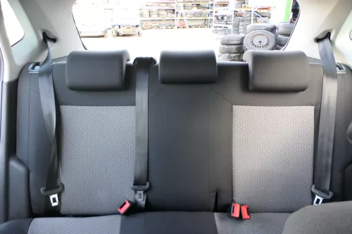 VW Polo 6R 6C Sitz Rückbank Sitzfläche Sitze 3 Punkt Gurt schwarz / titanschwarz (172382)