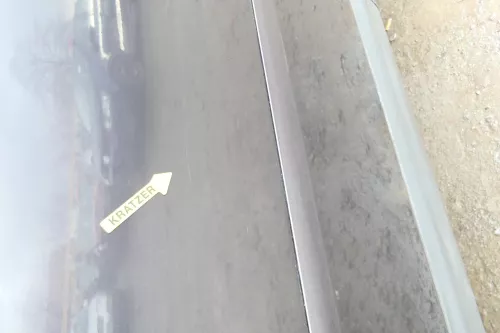 Audi A6 4B C5 Tür Türblatt hinten links nur Türblatt blau lila LZ4V (172695)