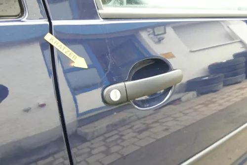 VW Golf 4 Tür vorne rechts Beifahrertür 2/3-Türer blau LA5G ohneAnbauteile (172905)