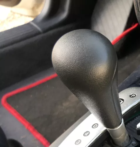 Audi A6 4B Griff Knopf Automatik Schaltknauf Schalthebel Leder schwarz soul (173596)