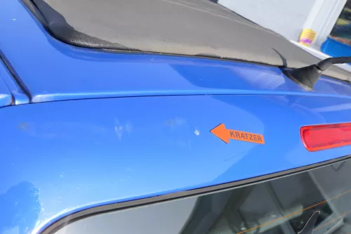 VW Lupo 6X Heckklappe Klappe Kofferraumklappe Scheibe blau LW5Z ohneAnbautei (173909)