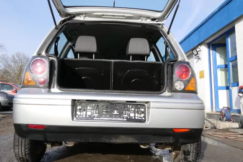 Seat Arosa 6H Stoßstange hinten silber grau LS7N Facelift Heckstoßstange (173954)