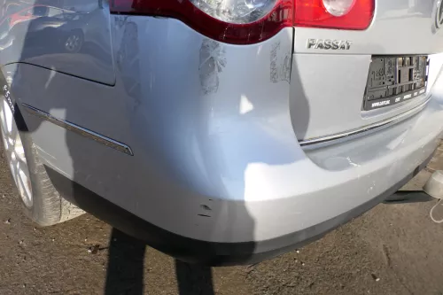 VW Passat 3C Kombi Stoßstange hinten Heckstoßstange Stoßfänger silber grau LA7W (174049)