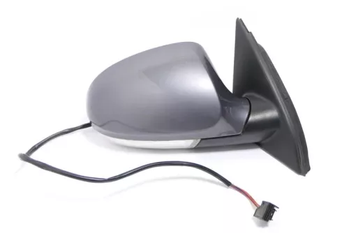 VW Passat 3C elektrischer Spiegel Außenspiegel rechts mit Glas Blinke grau LA7T