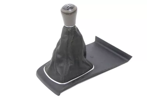 Audi A6 4B Schaltknauf Schaltsack Schaltknüppel original 5-Gang Leder  (174138)