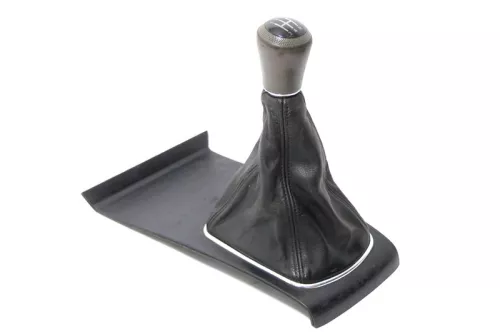 Audi A6 4B Schaltknauf Schaltsack Schaltknüppel original 5-Gang Leder  (174138)