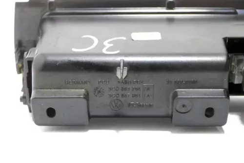Passat 3C Verkleidung Klappe Abdeckung Dekor Fach Ablagefach netzoptik dunkel (174268)