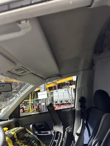 VW Caddy 9K Himmel Innenraum Decke Dachhimmel Dach oben grau vorne  (174313)