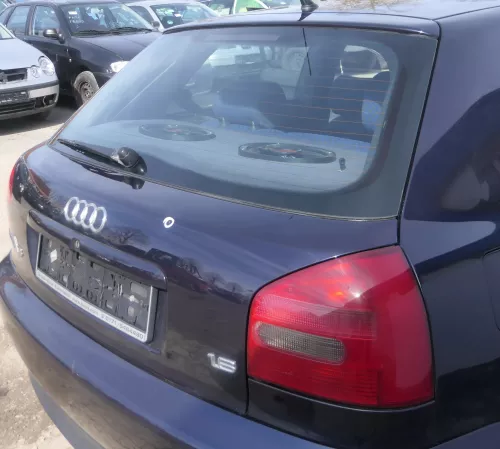 A3 8L bis cBj. ca1999 Heckklappe Kofferraumklappe Klappe hinten blau LZ5L Scheib (174446)