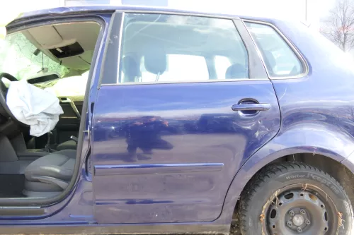 VW Polo 9N 9N3 Tür hinten links 4/5-Türer blau LB5N - ohne Anbauteile (174655)