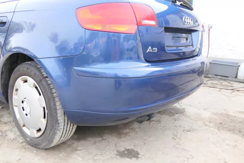 Audi A3 8P Stoßstange Stoßfänger hinten 4/5-Türer blau LZ5C  (175031)