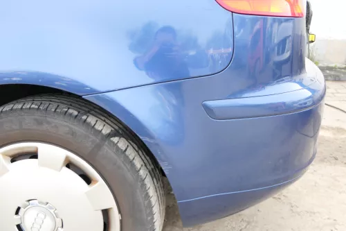 Audi A3 8P Stoßstange Stoßfänger hinten 4/5-Türer blau LZ5C  (175031)