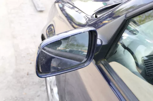 VW Golf 4 Bora elektrischer Spiegel vorne links Außenspiegel blau LC5H Glas (175242)