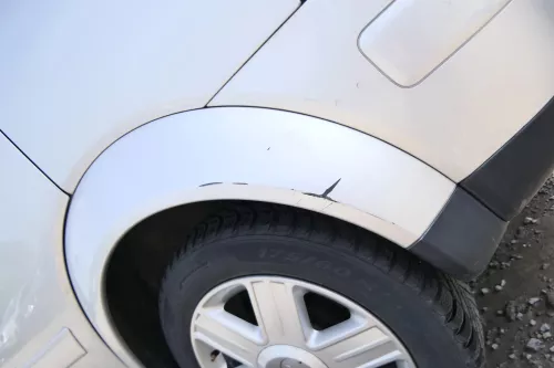 A2 8Z Kotflügel Abdeckung Verbreiterung Radabdeckung hinten links silber LY7W