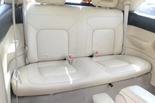New Beetle 9C Sitz Sitze Rückbank Rücksitzbank Lehne Leder beige besch creme (175380)