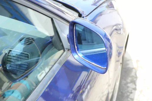 Audi A3 8L elektrischer Spiegel Außenspiegel rechts blau LZ5K + Glas (175465)