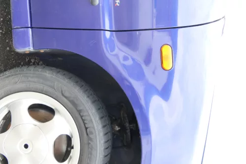 VW Polo 6N 6N1 Kotflügel vorne rechts LD5D blau lila (175889)