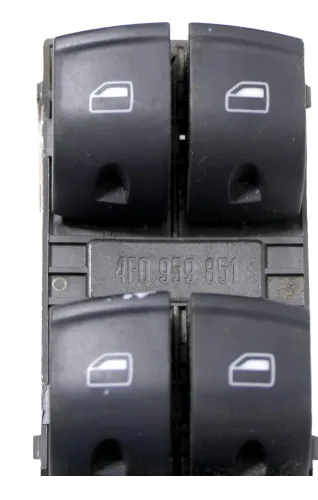 A6 4F A3 8P Q7 ektrischer Fensterheber Schalter vorne links 4-Fach 4F0959851 (176082)