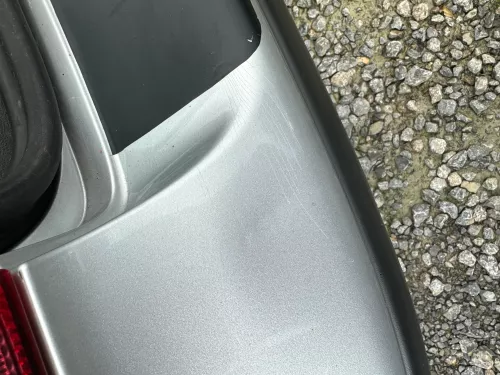 VW Golf 4 Limousine Stoßstange hinten Heckstoßstange Stoßfänger silber LA7W (176163)
