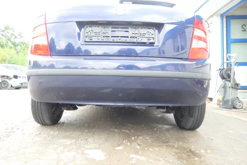 Skoda Fabia 6Y Schrägheck Stoßstange hinten Heckstoßstange blau LF5U (176181)