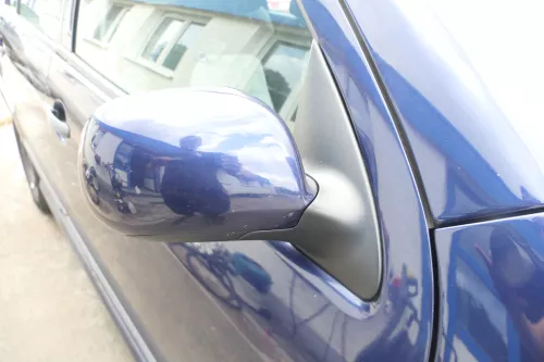 Skoda Fabia 6Y elektrisch Spiegel Außenspiegel rechts mit Glas blau LF5U