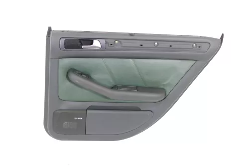 1x Audi A6 4B Türverkleidung Verkleidung Tür hinten rechts Leder grün farngrün