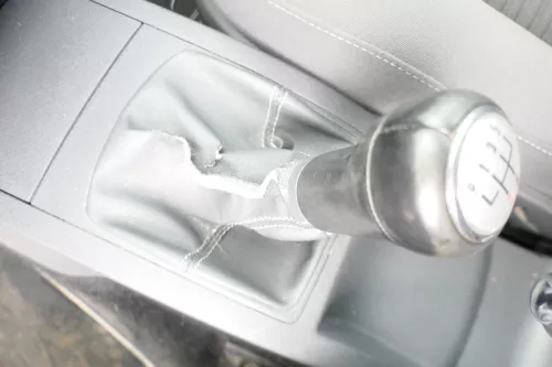 VW Polo 9N 9N3 Schaltknauf Schaltsack Schaltung 6Q1711113G United Leder schwarz