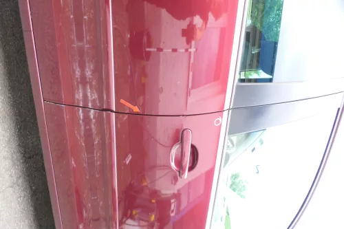 VW Polo 9N 9N3 Tür hinten rechts 4/5-Türer rot LC3R - ohne Anbauteile (176367)
