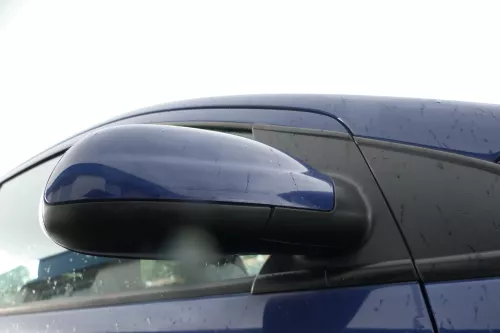 VW Fox 5Z manueller Spiegel Außenspiegel + Glas rechts blau LL5M mechanisch (176381)