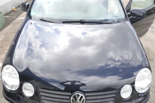 VW Polo 9N Motorhaube Klappe Haube vorne schwarz LC9Z bis ca. Bj. 2004 (176395)