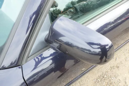 Audi A4 B5 Spiegel Außenspiegel links elektrisch blau LZ5L Facelift Glas