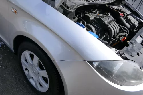 Seat Altea 5P Kotflügel vorne rechts grau silber LS7N (176755)