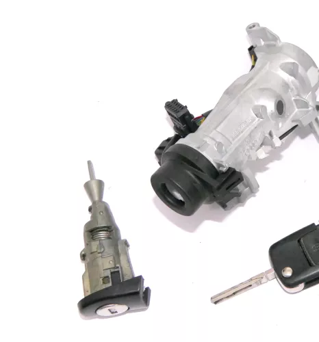 Seat Altea 5P Zündschloß Schloß Zündung 1x Schlüssel + Türschloß links