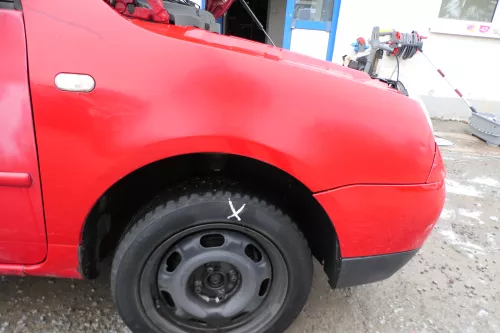 VW Lupo Kotflügel vorne rechts rot LP3G (177048)