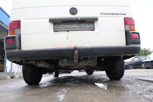 VW T4 Caravelle Multivan Stoßstange Heckstoßstange hinten 701807417 schwarz (177136)