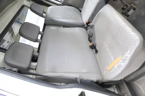VW T4 Sitz vorne rechts 2er Doppel Beifahrersitz Doppelsitzbank grau mit Konsole