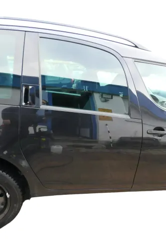 Skoda Roomster 5J Tür hinten rechts schwarz LF9R (ohne Anbauteile - mit Scheibe)