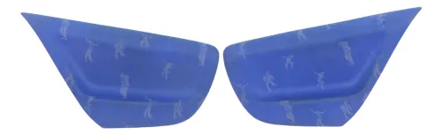 2 Lupo Arosa Türverkleidung Verkleidung Seite hinten links rechts Abdeckung blau (177429)