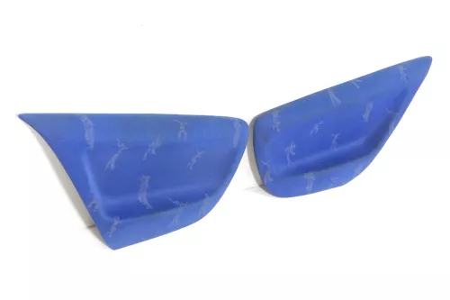 2 Lupo Arosa Türverkleidung Verkleidung Seite hinten links rechts Abdeckung blau (177429)