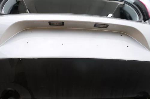 VW Fox 5Z Stoßstange hinten Stoßfänger silber LA7W Heckstoßstange (177670)