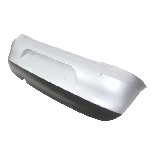 VW Fox 5Z Stoßstange hinten Stoßfänger silber LA7W Heckstoßstange Bilder!! (177670)