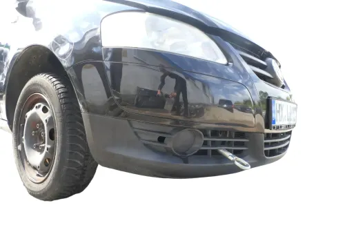 VW Fox 5Z Stoßstange vorne Stoßfänger schwarz LC9Z mit Grill (177679)