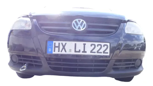 VW Fox 5Z Stoßstange vorne Stoßfänger schwarz LC9Z mit Grill (177679)