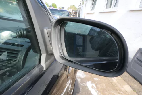 VW Fox 5Z manueller Spiegel Außenspiegel + Glas rechts schwarz LC9Z mechanisch  (177682)