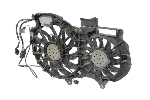 A4 8E B7 B6 Lüfterzarge Lüfter Kühlerlüfter Klima Doppellüfter + Steuergerät (177729)